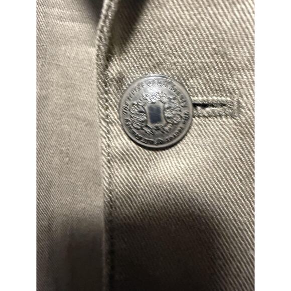 John Varvatos USA Blazer Mens 46 Khaki Linen Luxe Two Button Notch Lapel Jacket - Picture 5 of 16